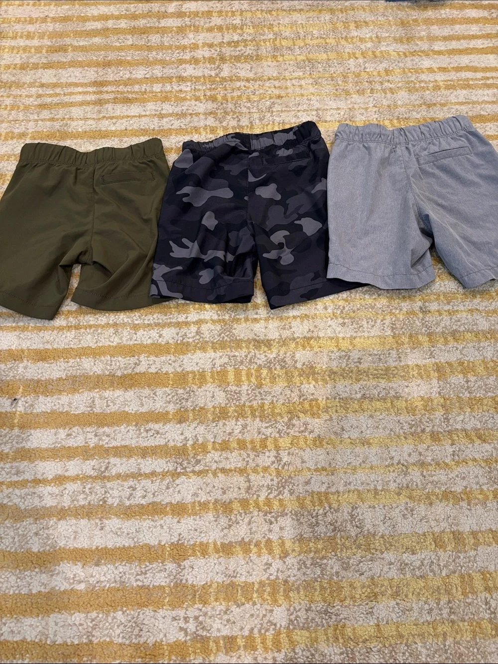 Old Navy Boys Lot of 3 Olive Drawstring Shorts - Comfortable Everyday shorts